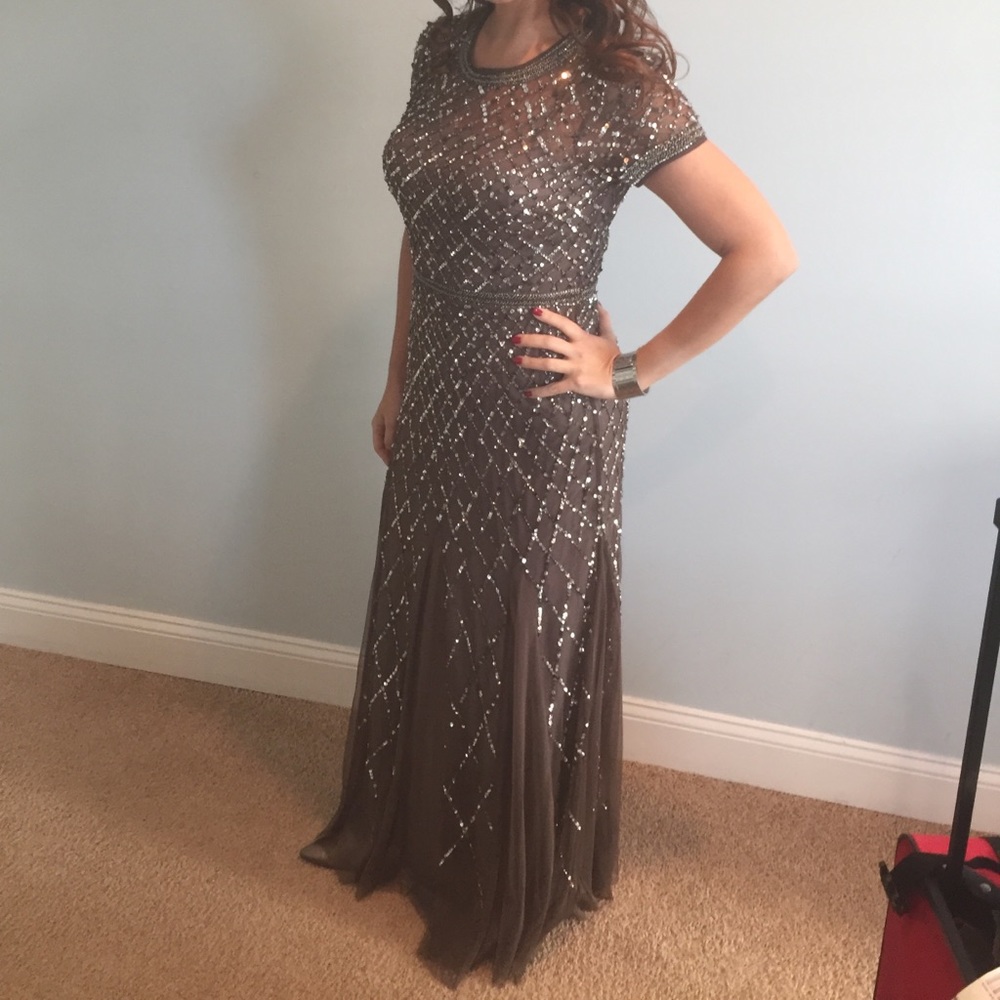 Adrianna Papell gown. Worn once.